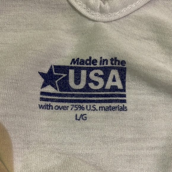 Made in the USA white tank top - Picture 7 of 10